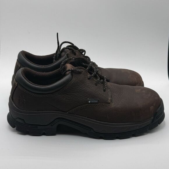 Timberland Pro Stockdale Alloy Safety Toe Waterproof Work Shoes Mens 9.5 M Brown
